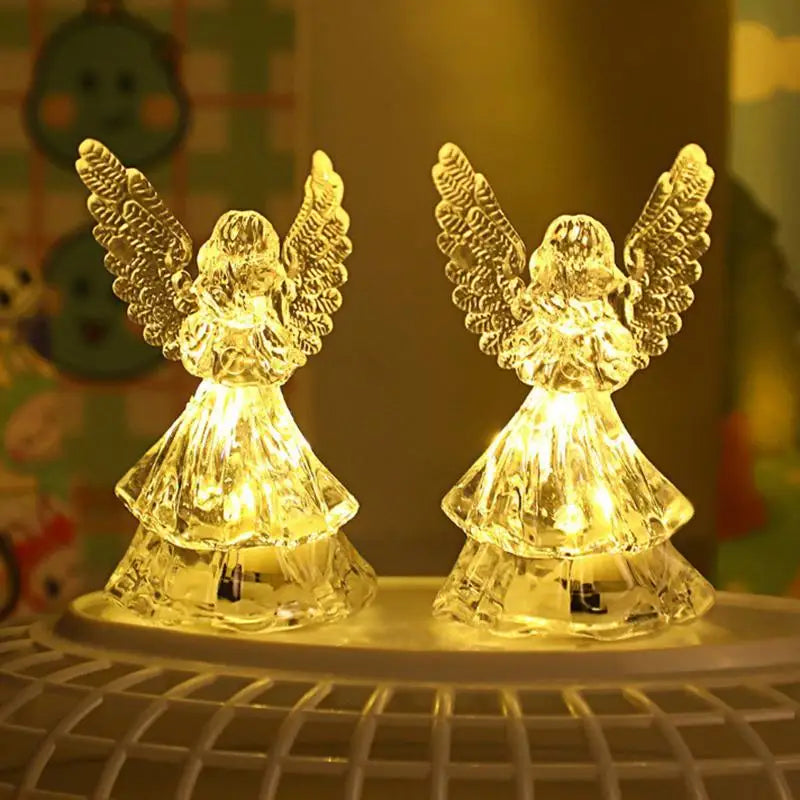 Nordic Angel LED Night Light | Colorful 3D Desk Figurine Lamp