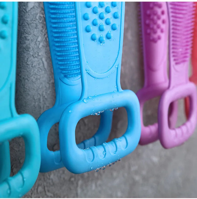Silicone Body Scrub Brush & Exfoliating Back Bath Belt