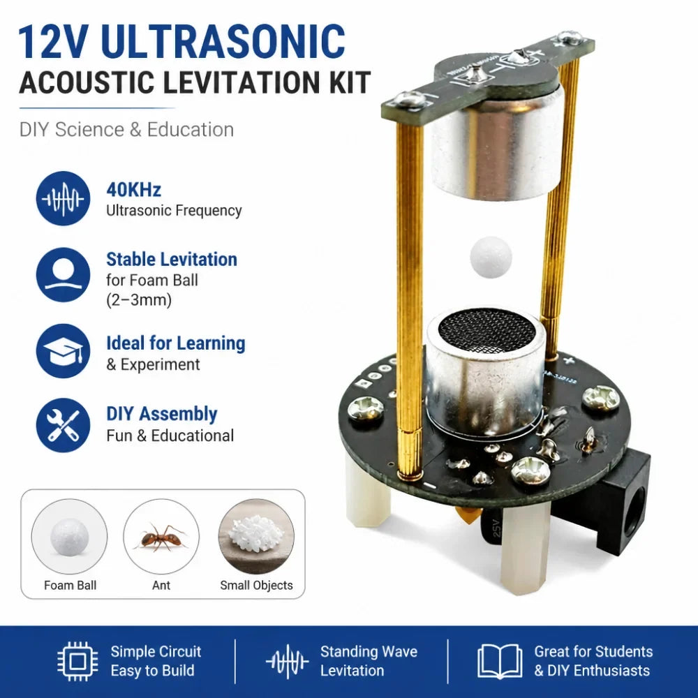 Ultrasonic Acoustic Levitation DIY Kit – 40KHz Mini Levitator