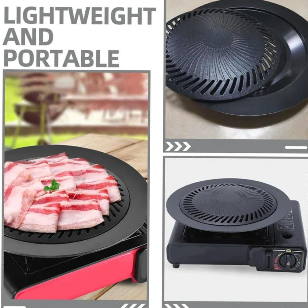 KOSUN Aluminum Korean Grill Pan – Nonstick Portable BBQ Tray