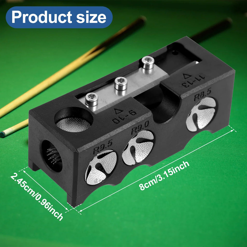 Billiard Pool Cue Tip Shaper & Repair Tool Kit – 11-Piece
