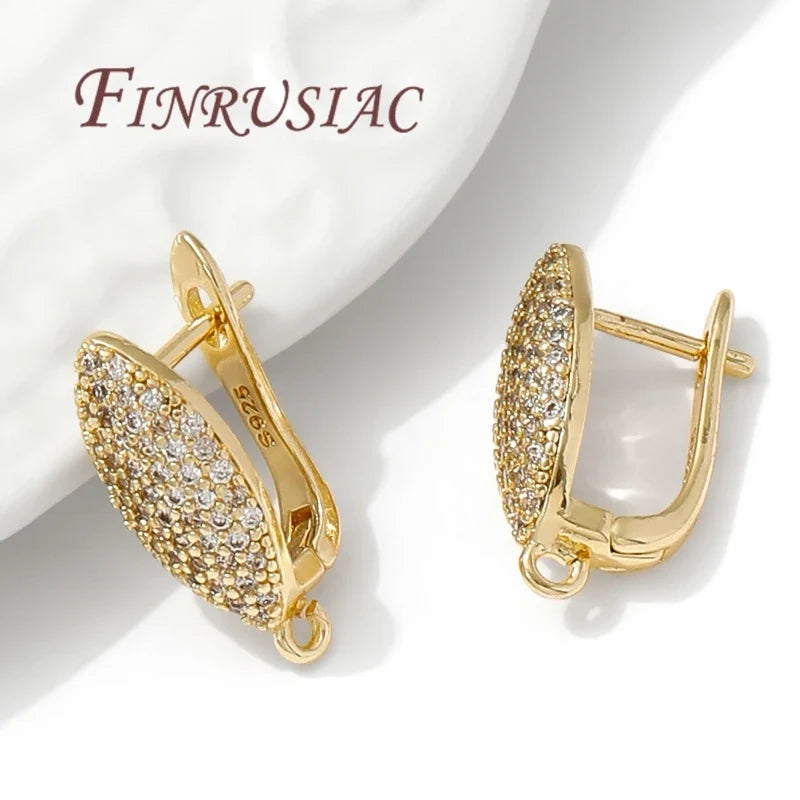18K Gold Plated Earring Hook Clasps | DIY Jewelry Findings