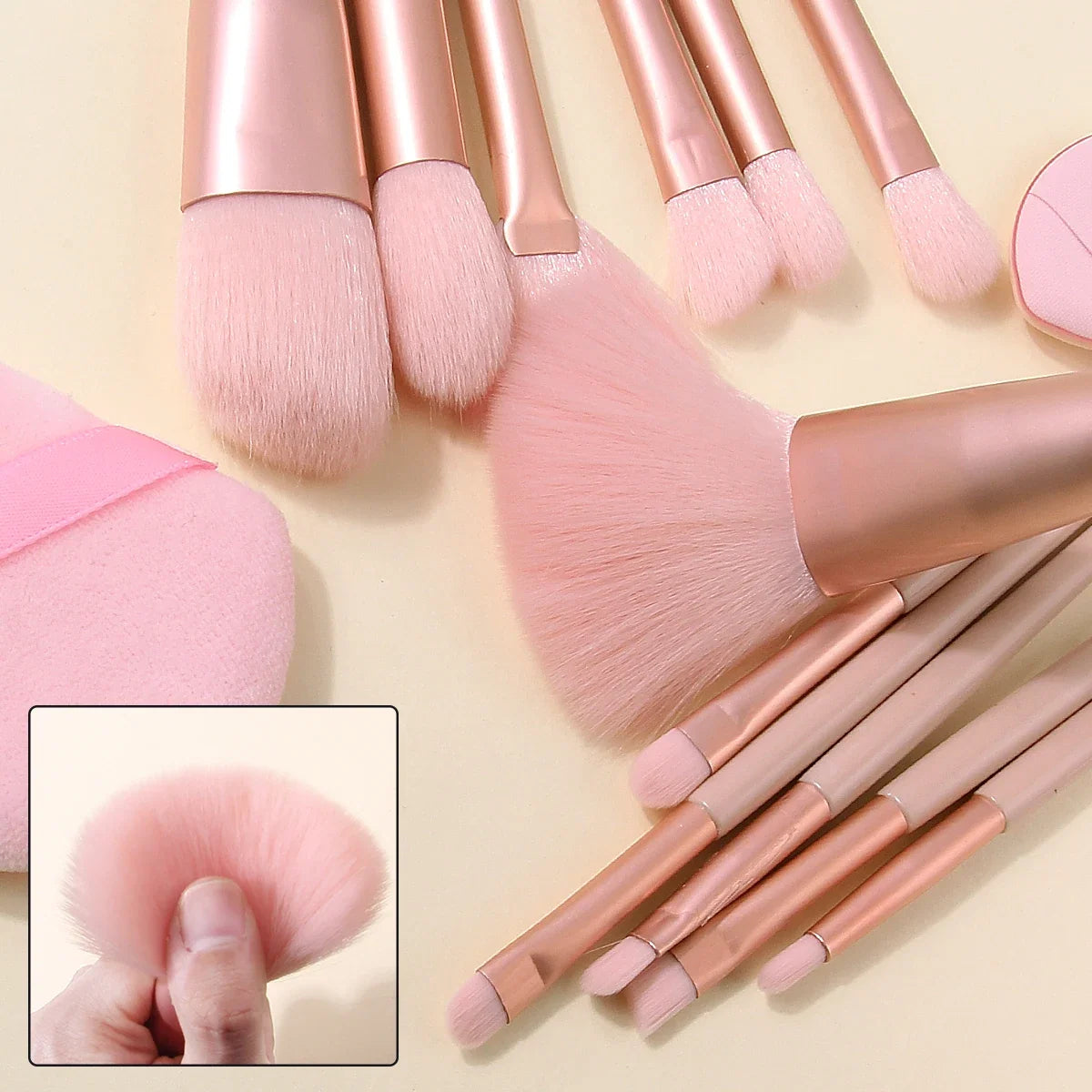 20PCS Professional Makeup Brush Set – Sponges & Puffs