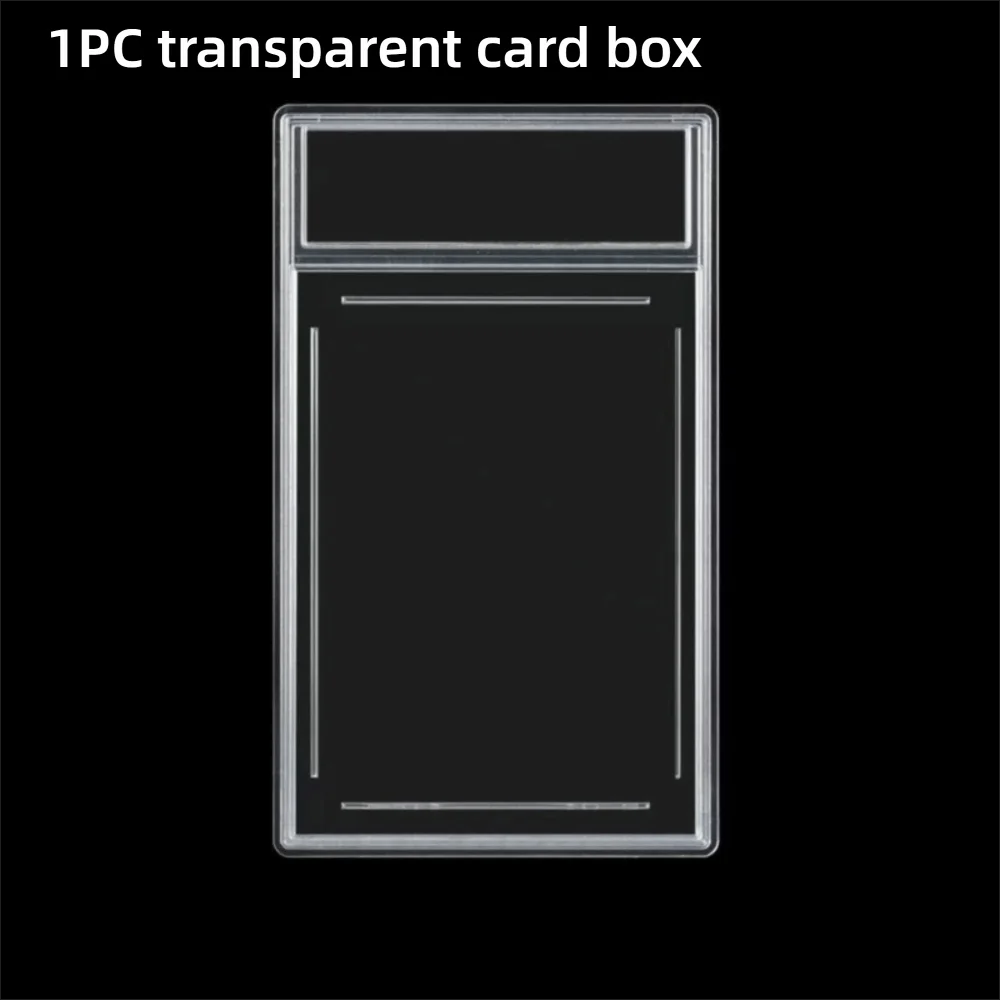 Transparent 35PT Trading Card Case UV Protection Collectible Box