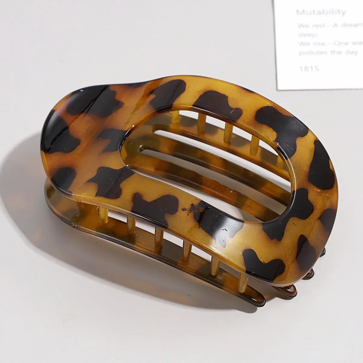 Matte Oval Hair Claw Clips for Women – Duckbill Bun Clip
