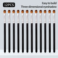 12Pcs Pink Eyeshadow & Concealer Brushes – Soft Synthetic Set