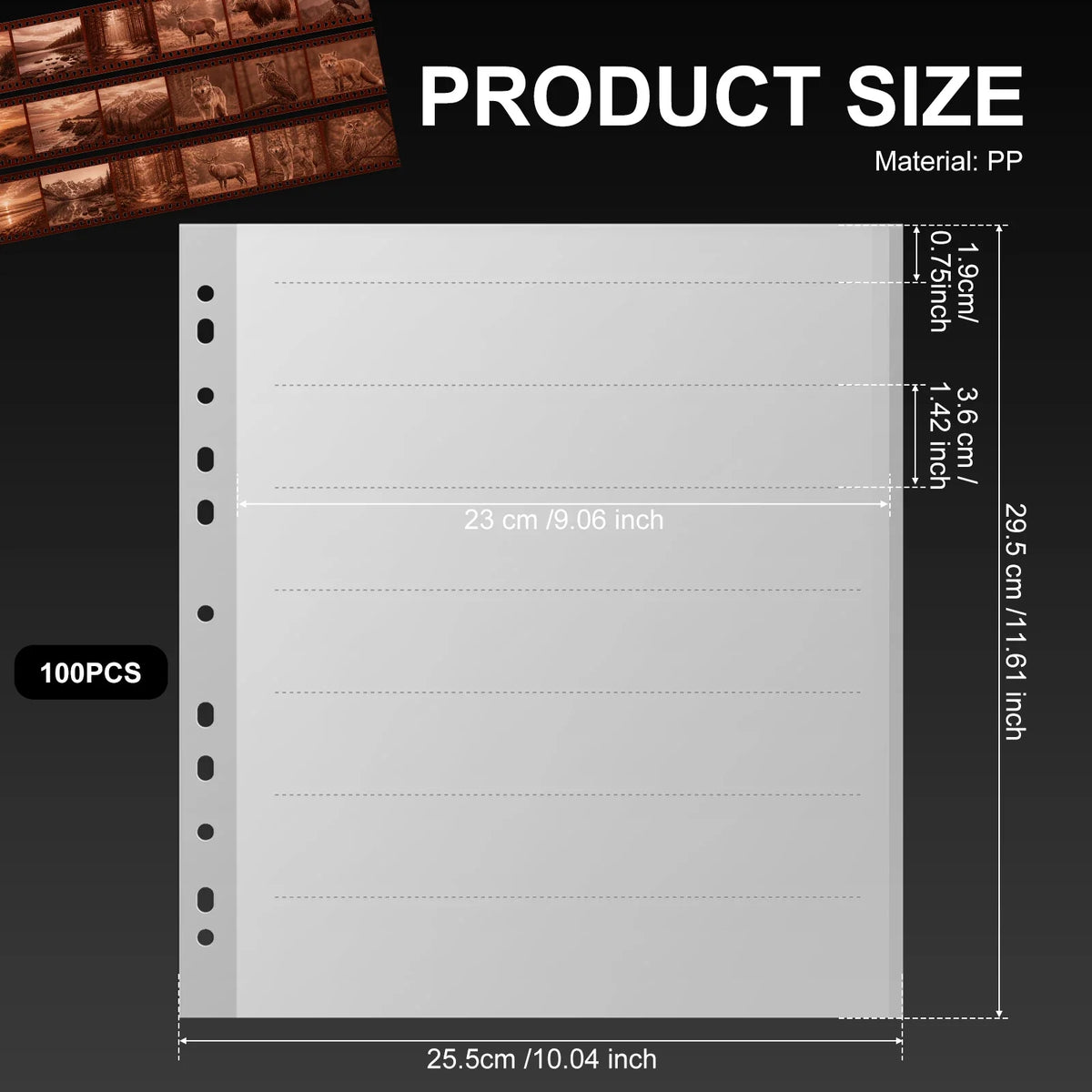 35mm Archival Film Negative Sleeves – 100 Storage Pages | Nixie