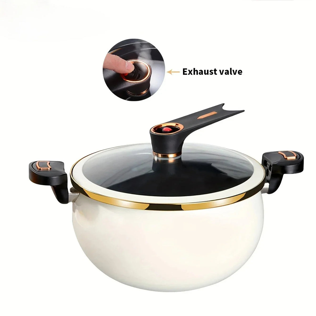 FEB.WIND 8L Cast Iron Ceramic Soup Pot – Gas & Induction