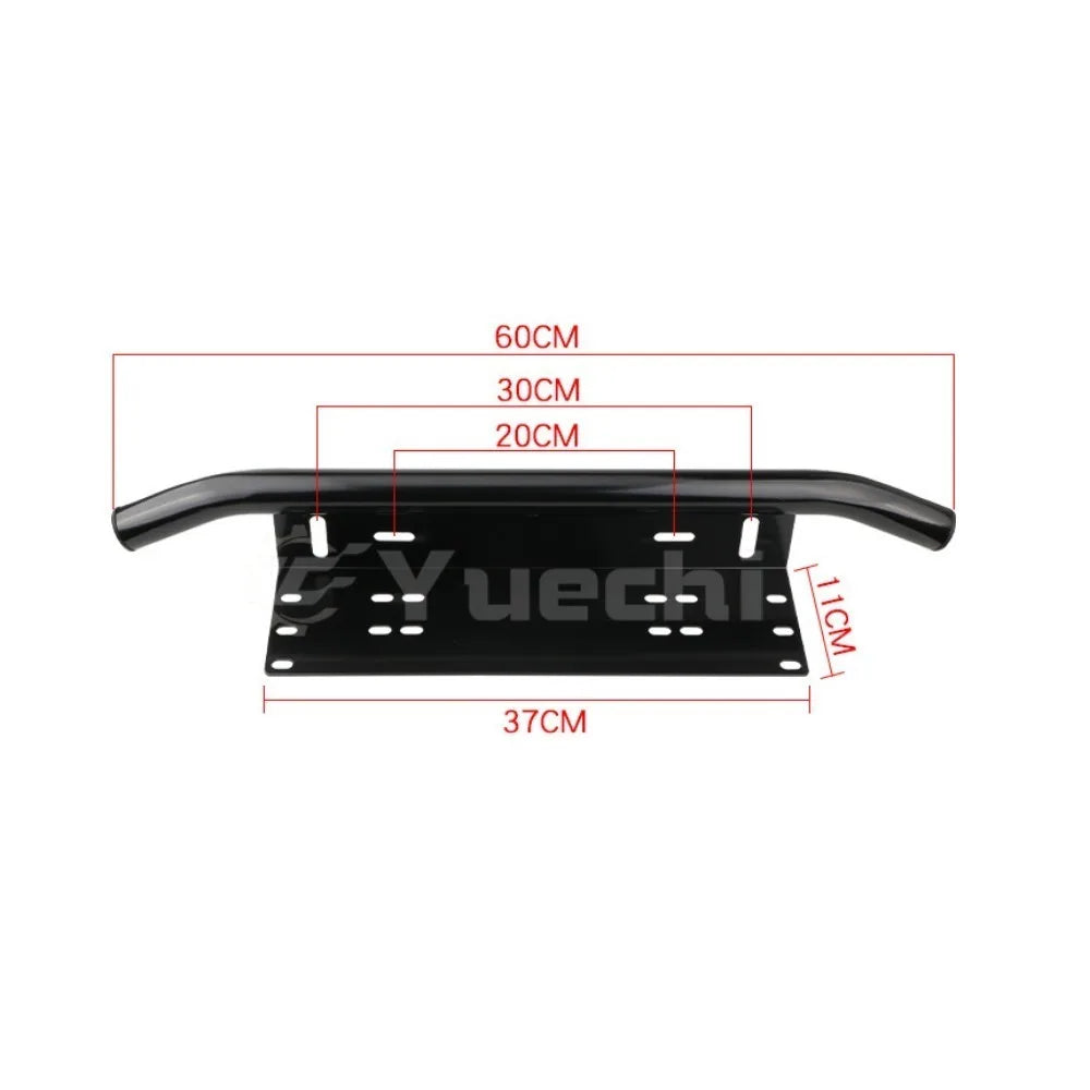 Universal Aluminum Auxiliary Light & License Plate Bracket