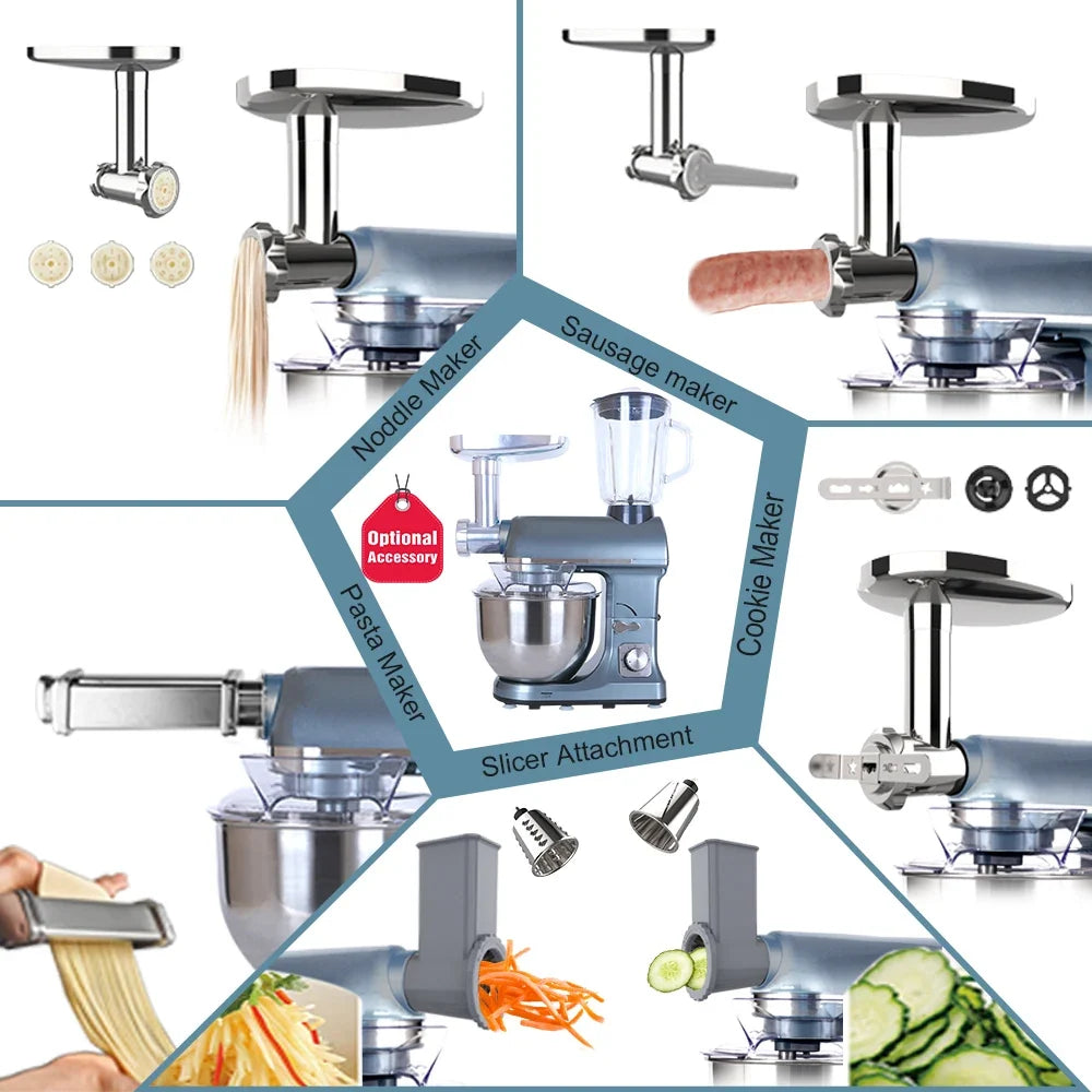 1000W Electric Stand Mixer 5L – Multifunctional Food Processor