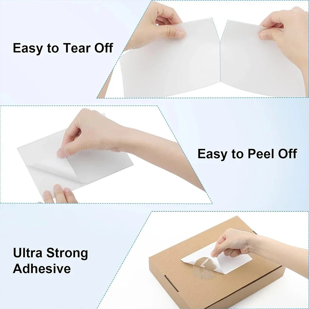 4x6 Thermal Shipping Labels 100x150mm Self-Adhesive 500 Sheets