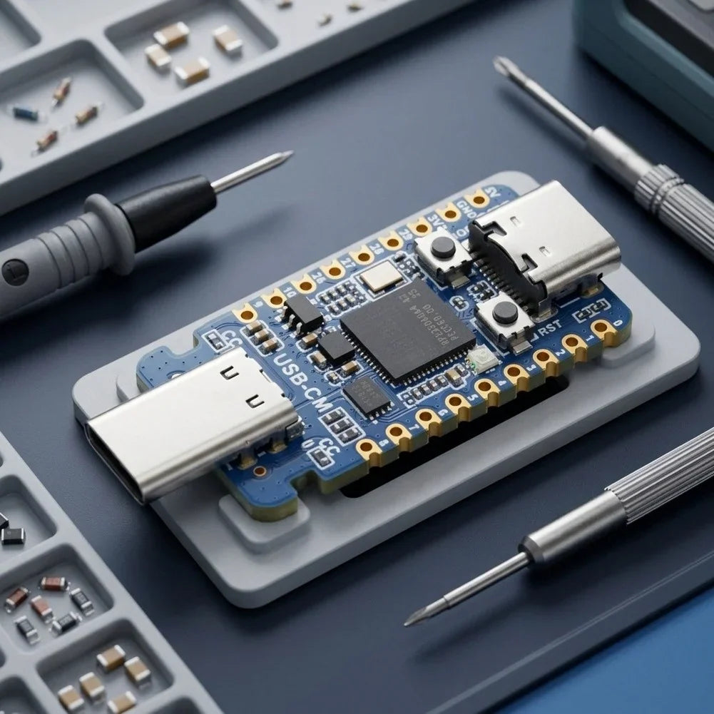 RP2350 Dual-Core USB-C Microcontroller Dev Board | ARM & RISC-V