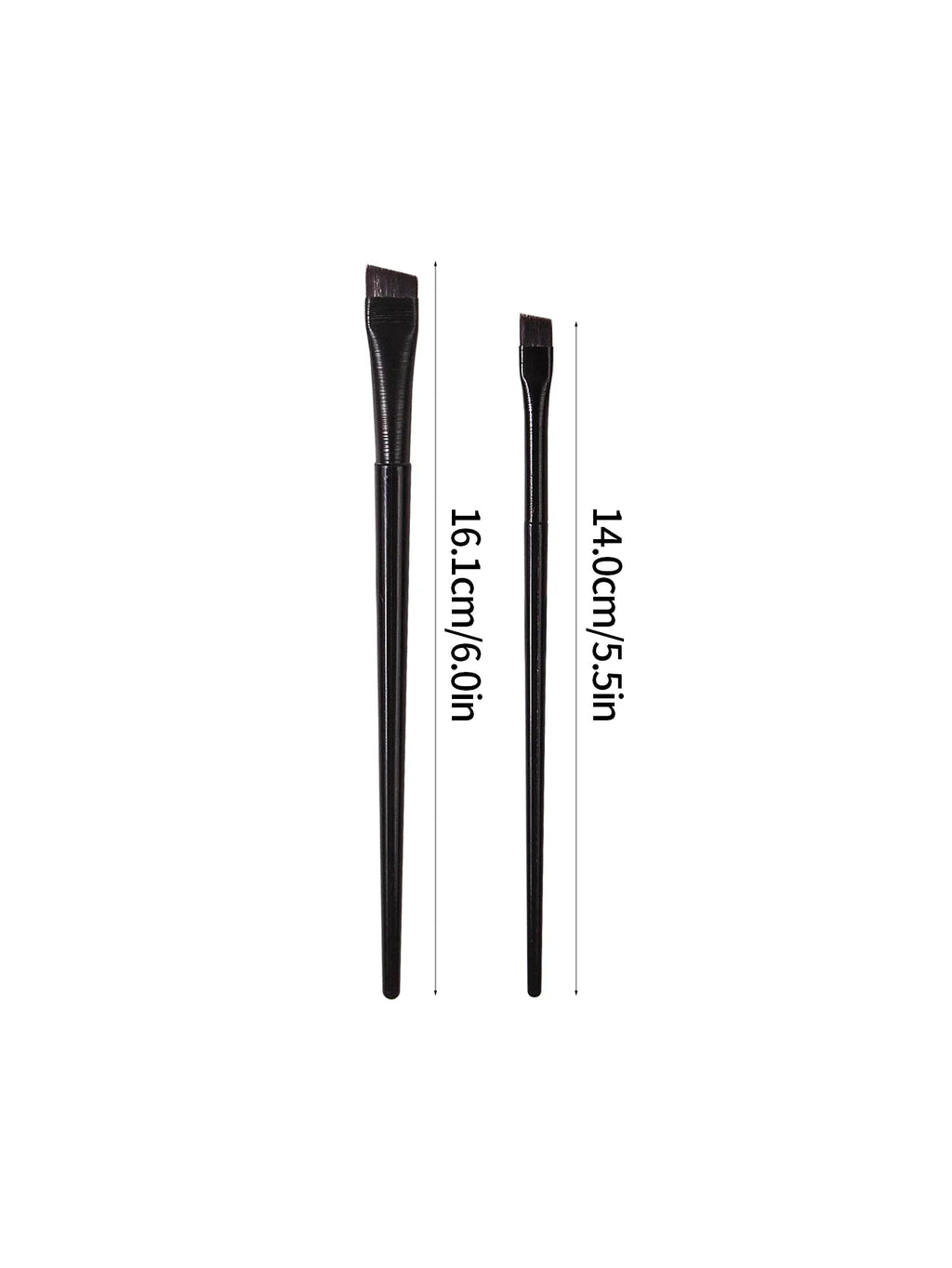 Ultra Thin Blade Eyeliner & Eyebrow Brush Set – 2pc Precision
