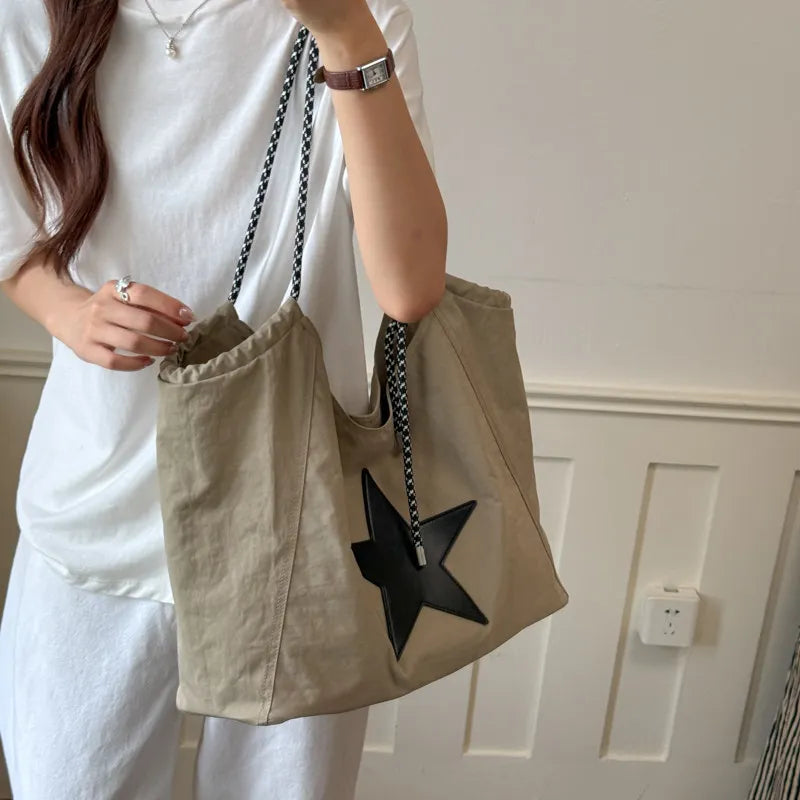 Large Capacity Nylon Tote Bag – Women's Casual Shoulder Bag