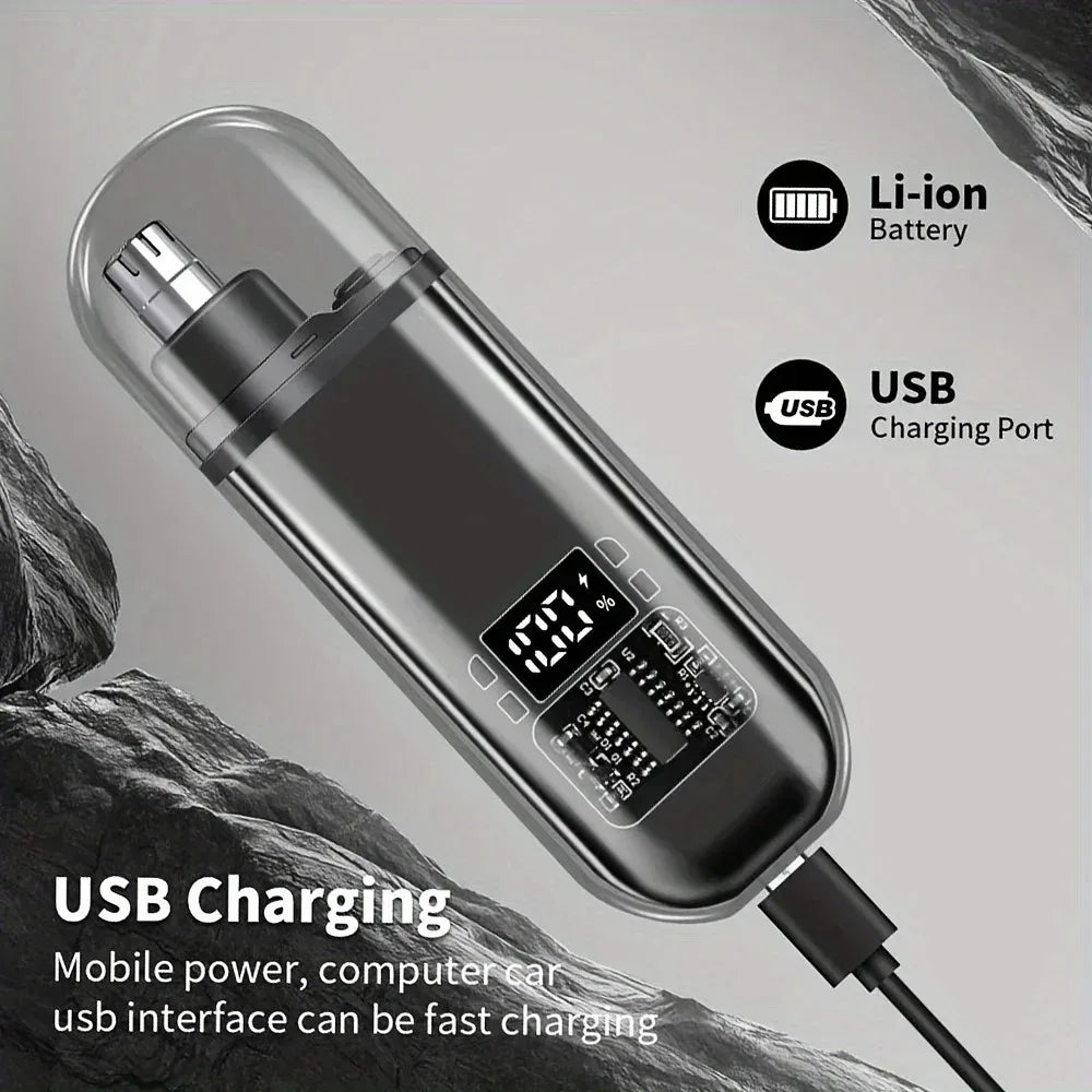 P3 Mini USB Nose & Ear Hair Trimmer – Compact Grooming Tool
