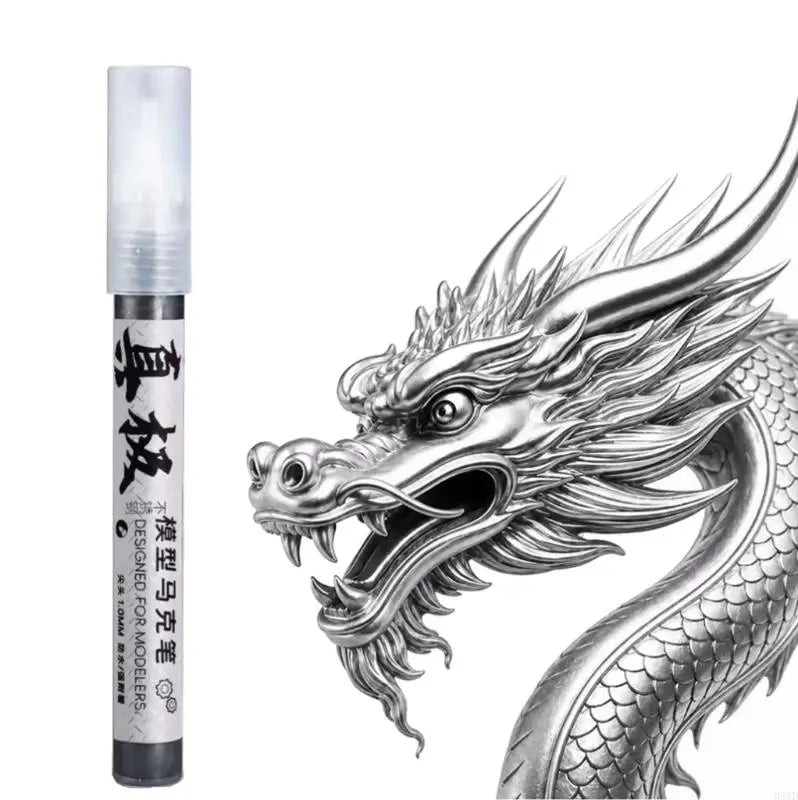 Metallic Paint Marker Pen – 8 Colors, 1.5mm Tip for Models