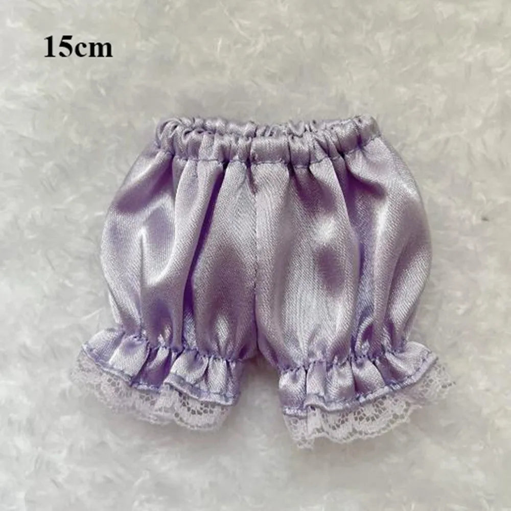 Shiny Lace Shorts for 15/20cm Cotton Dolls | DIY Doll Clothes