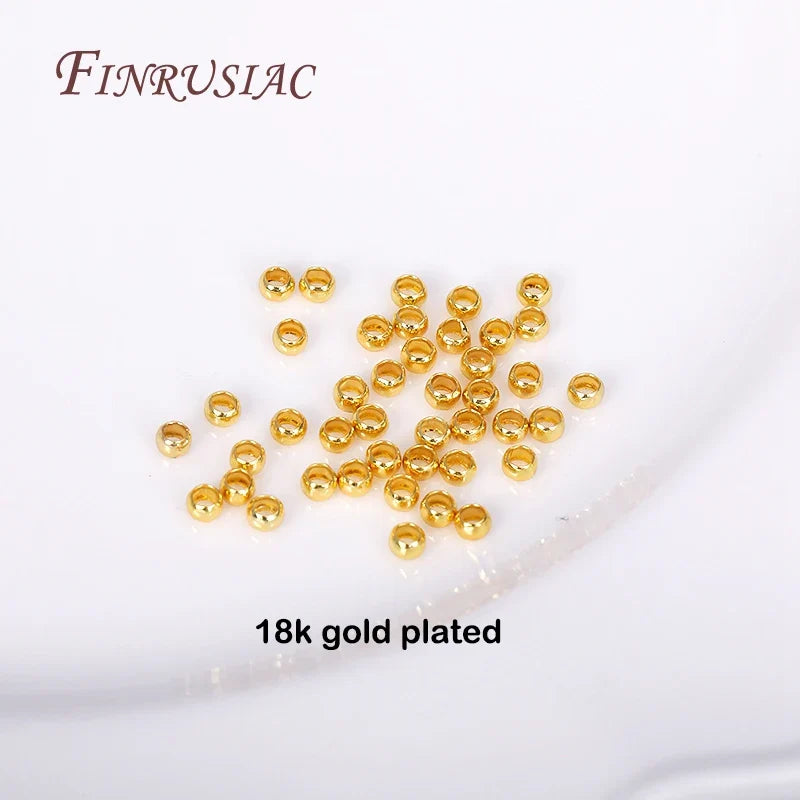 14K/18K Gold Plated 2mm Tube Crimp Beads | Jewelry Making
