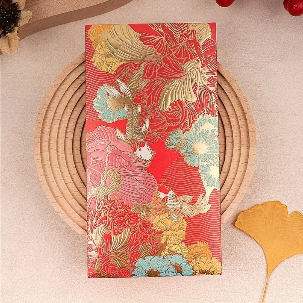 6pcs Floral Thank You Cards Golden Accents – Wedding & Birthday