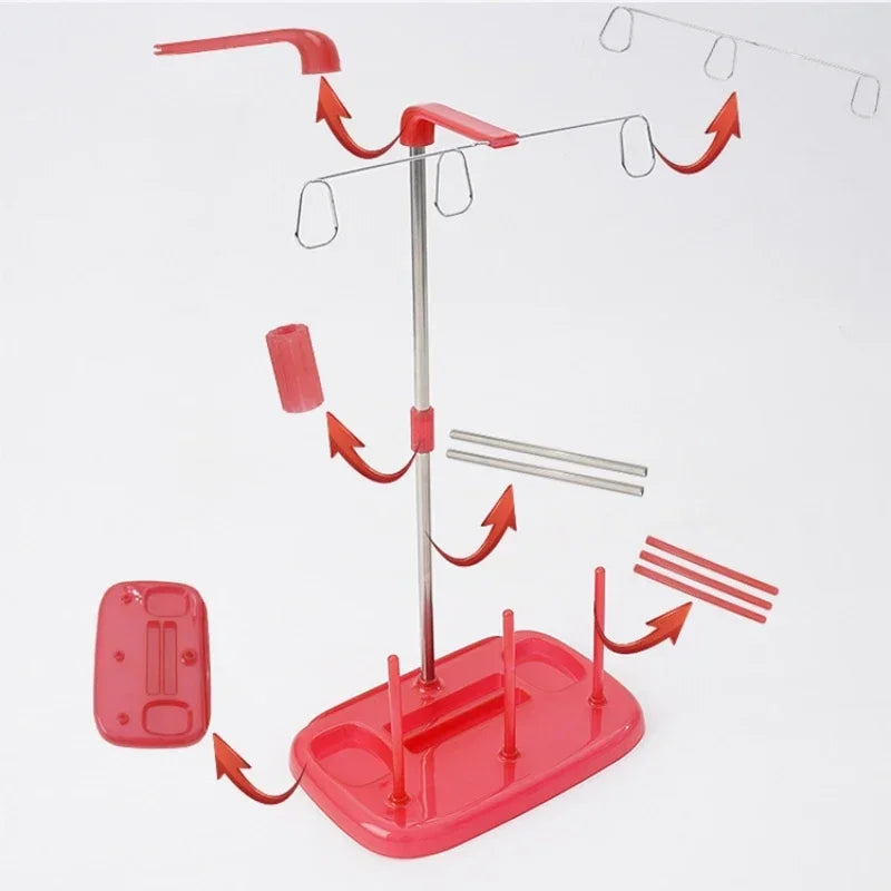 Plastic Cone Thread Stand – Heavy-Duty Spool Holder for Sewing