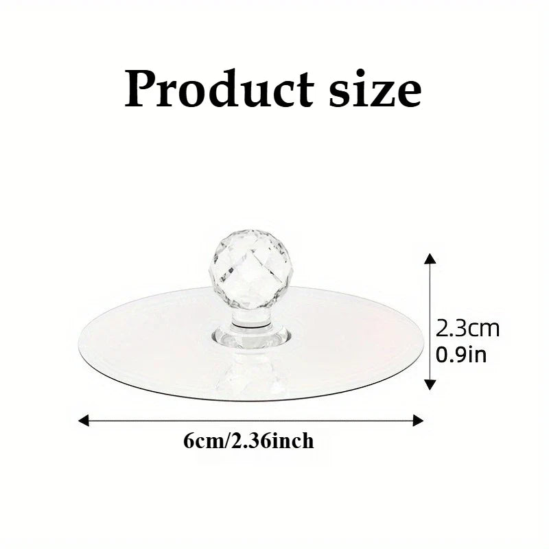 Self-Adhesive Crystal Glass Drawer Knobs – Cabinet Door Handles
