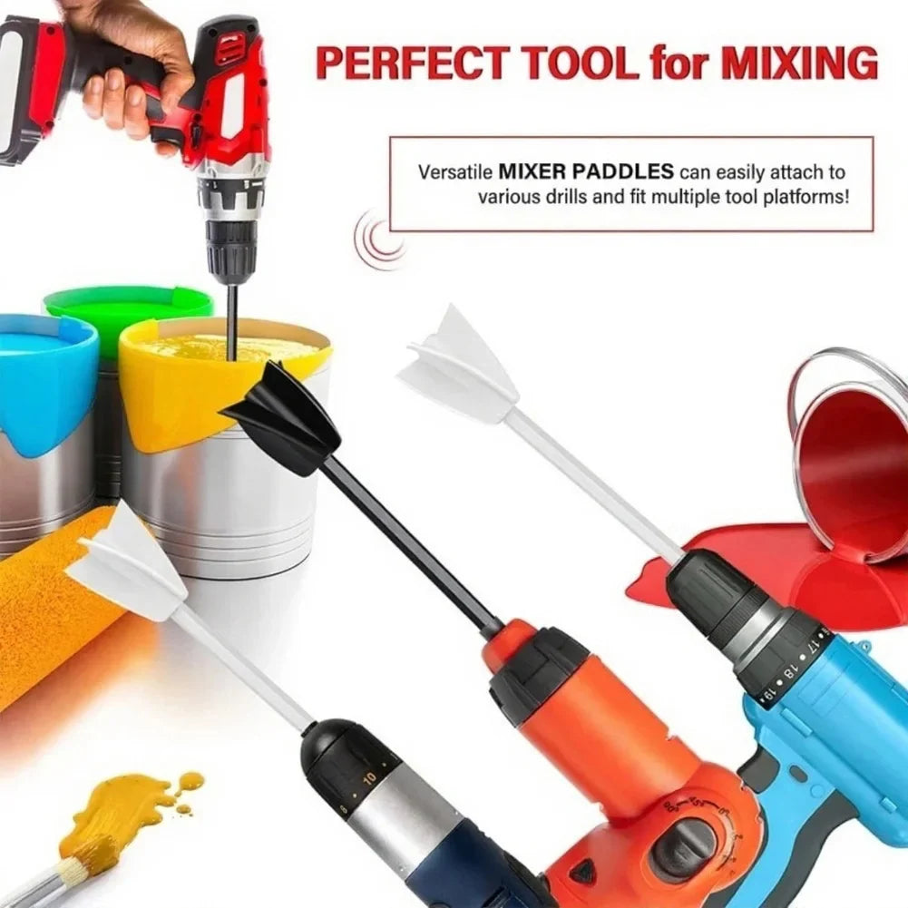 DAZZLEEX 8-Piece Epoxy Resin Mixer Drill Bits | Paint Mixing Rod