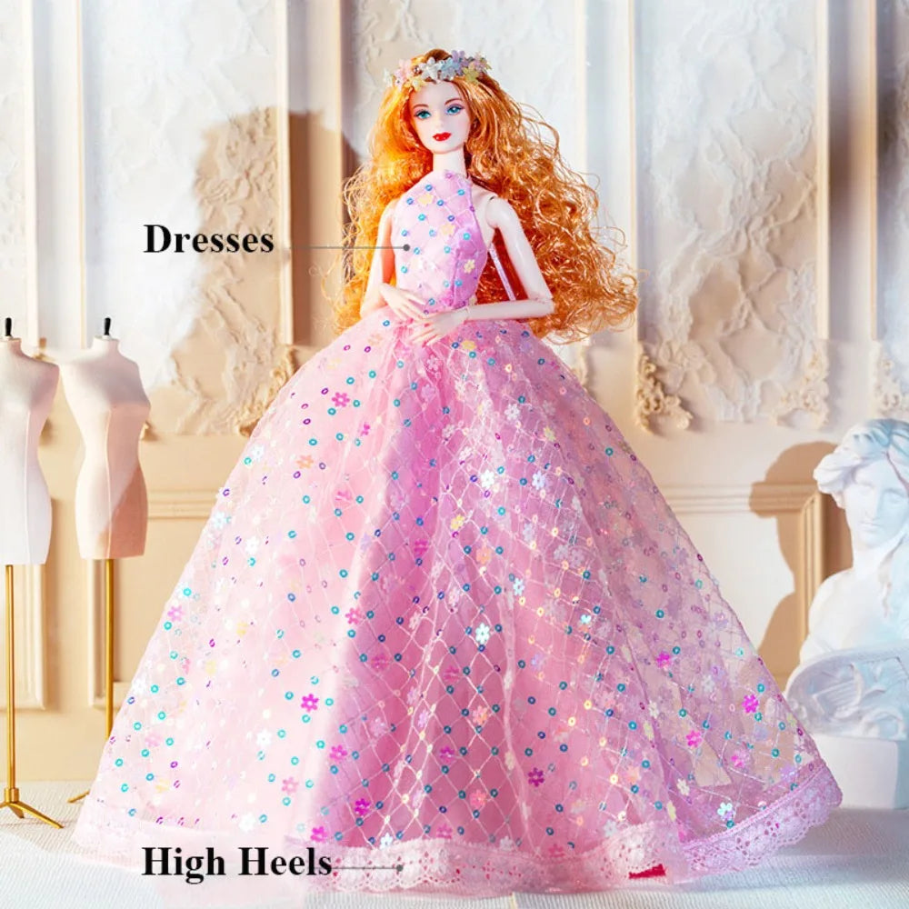 Pink Diamond Lace Doll Clothes Set – Fits 11.5"–12" Dolls