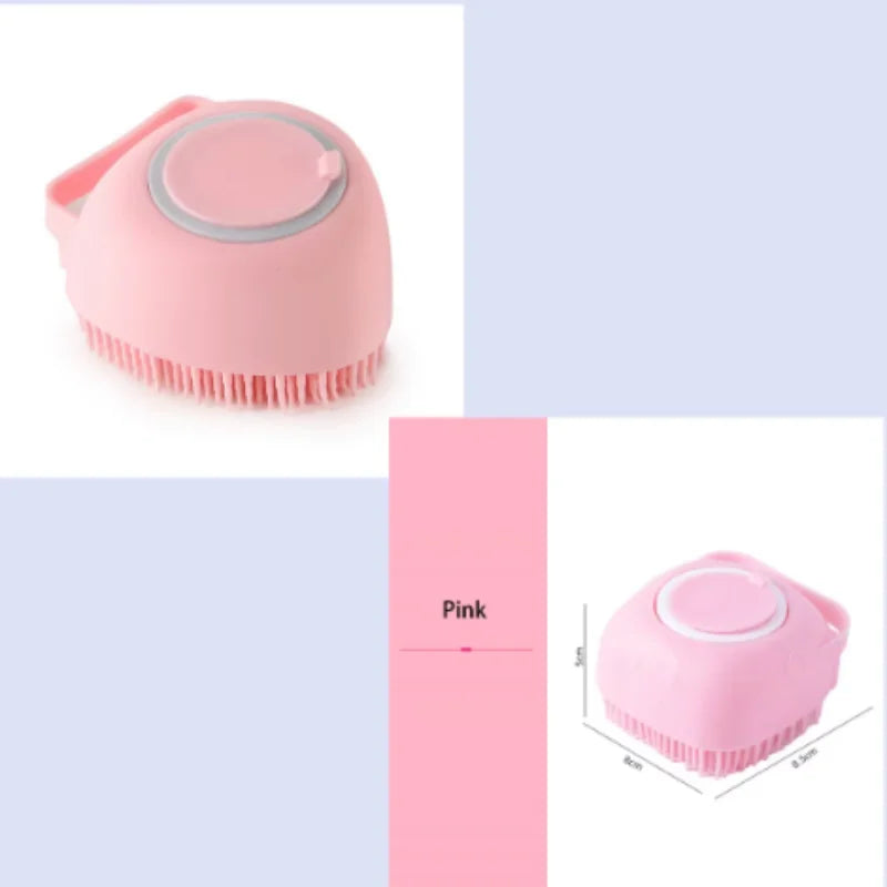 Silicone Pet Bath Massage Glove – Dog & Cat Grooming Brush