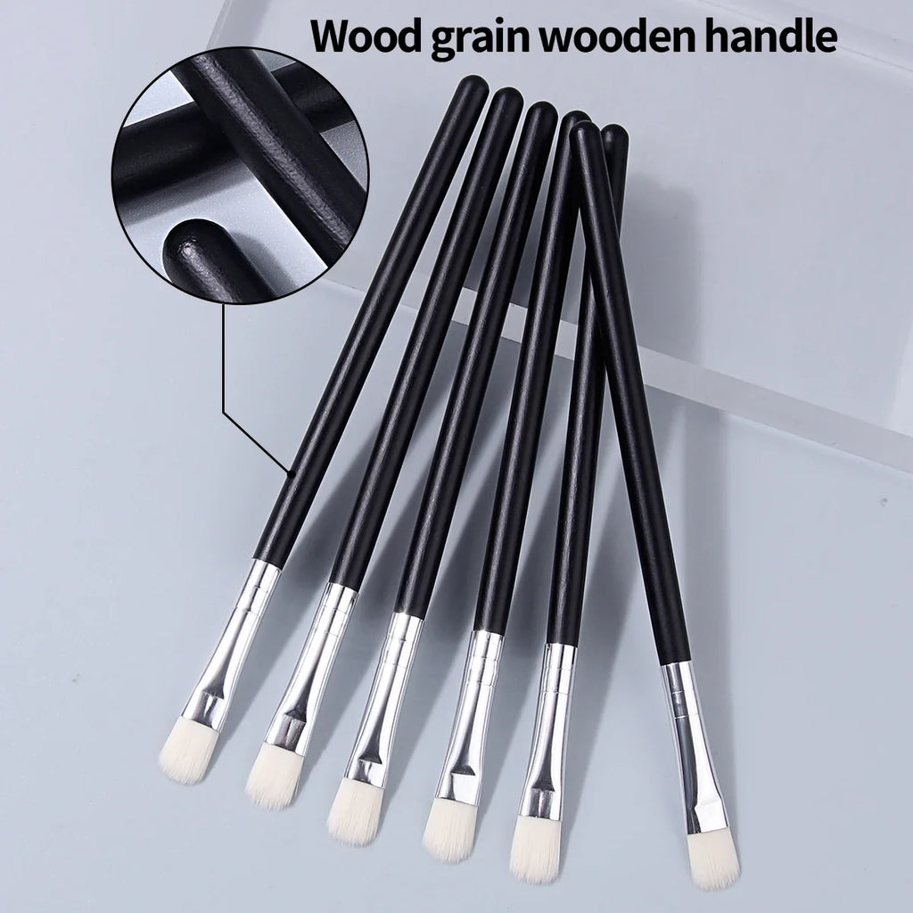 6-Piece Soft Eye Makeup Brush Set – Eyeshadow Blending Kit