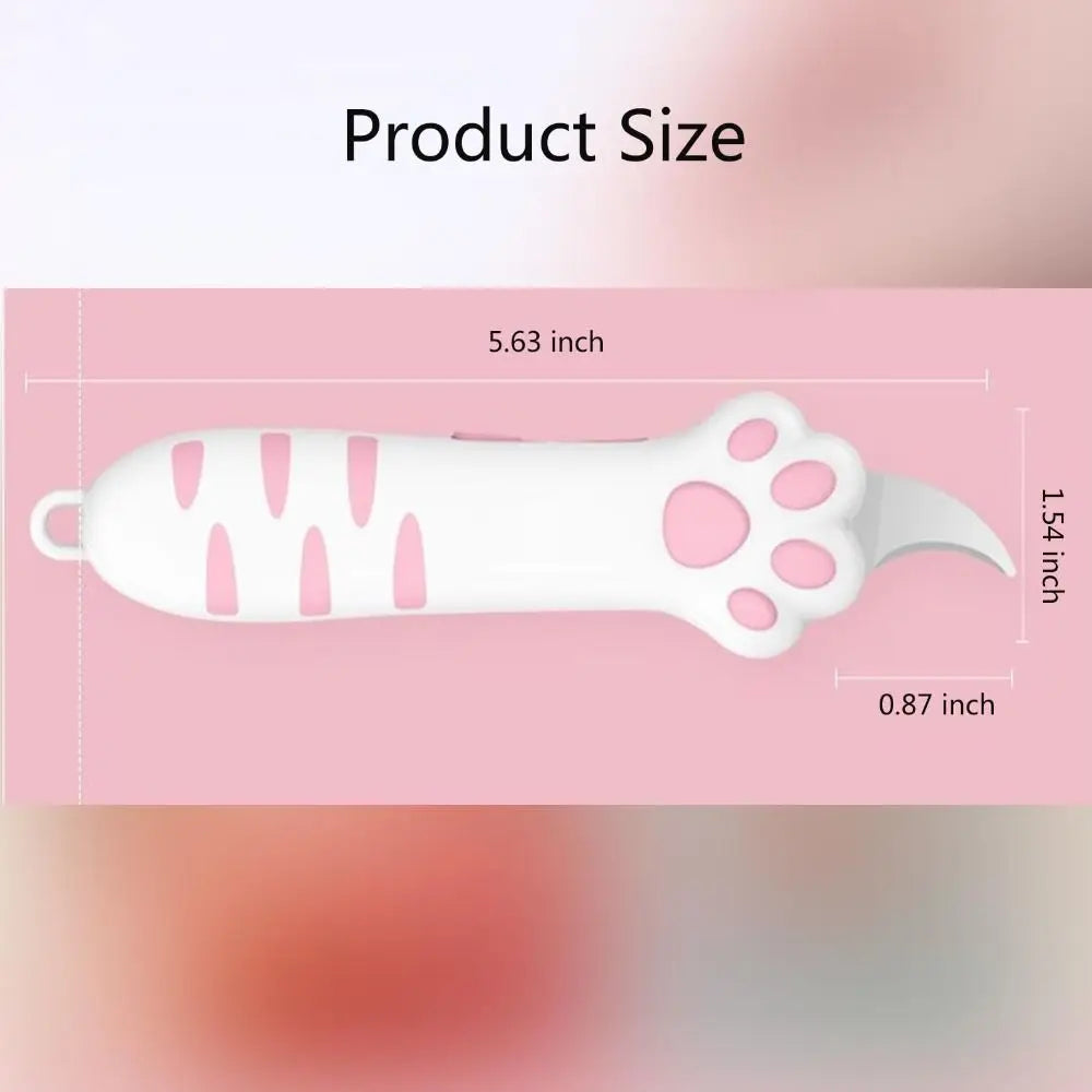 Cat Paw Box Cutter – Cute Portable Paper Cutting Tool