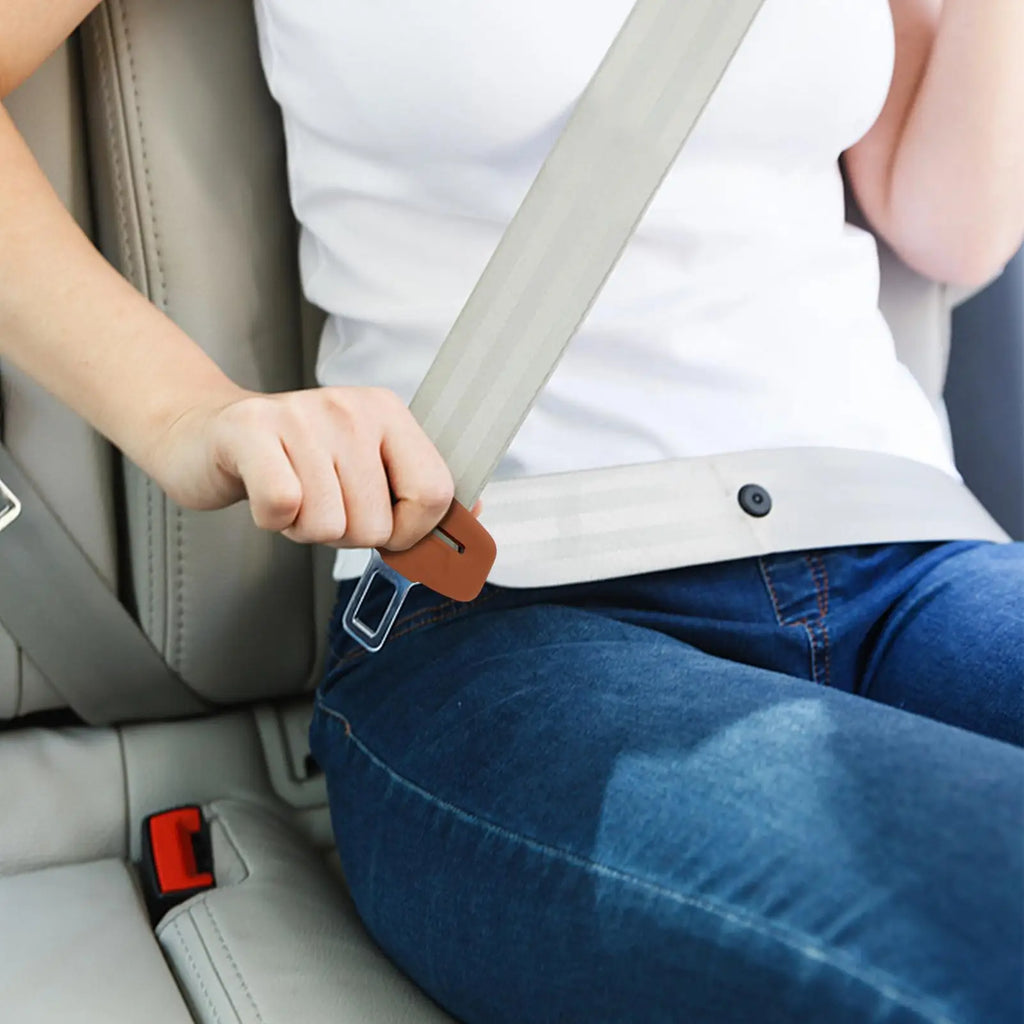 4pcs Silicone Seat Belt Buckle Covers – Anti-Scratch Protector