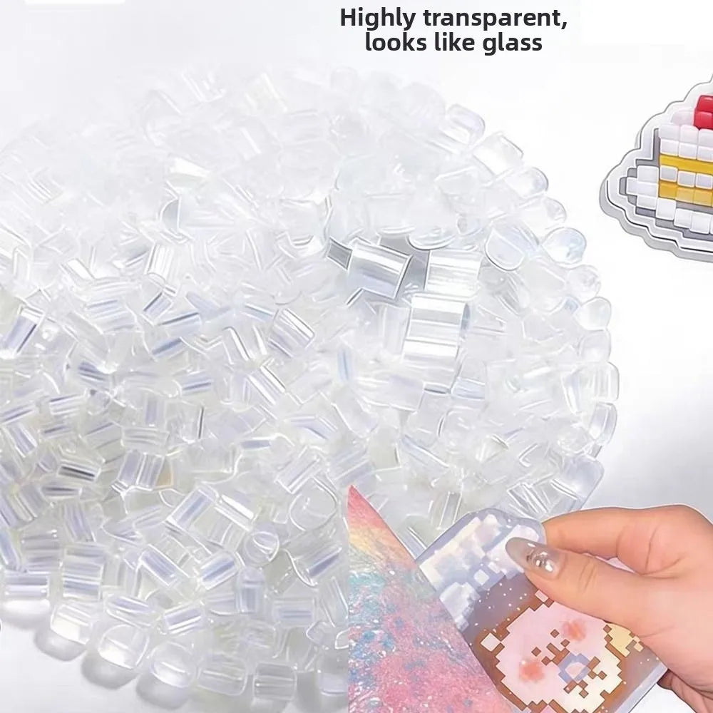 Transparent DIY Perler Beads 2.6mm – 1000pcs Glass-Color Fuse Beads