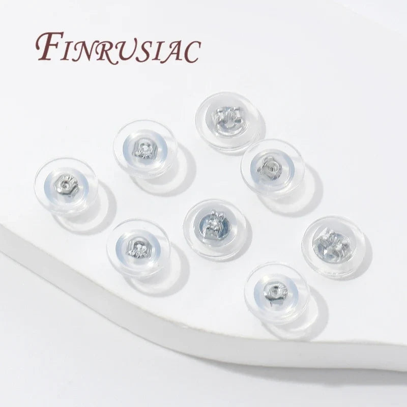 18K Gold Plated Silicone Earring Backs | Rubber Ear Stoppers