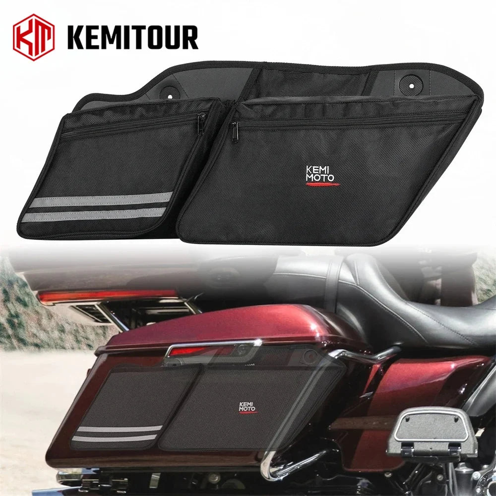 Motorcycle Saddlebag Organizers for Touring Models 2014–2023