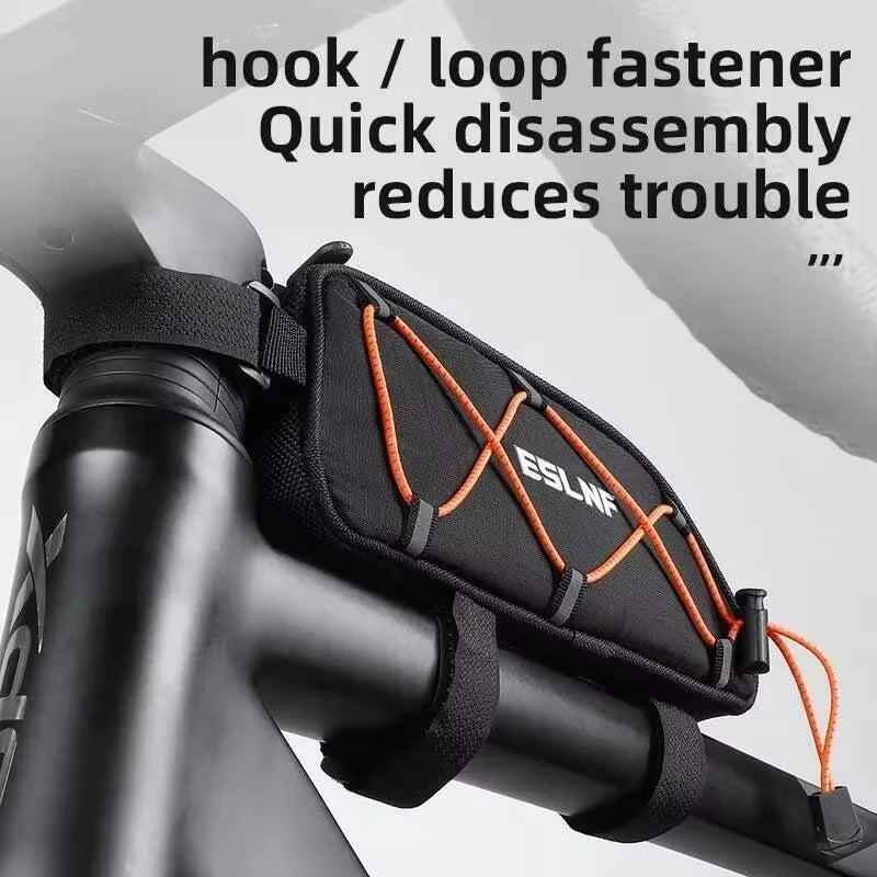 ESLNF Rainproof Bike Top Tube Bag – Reflective MTB Road Cycling