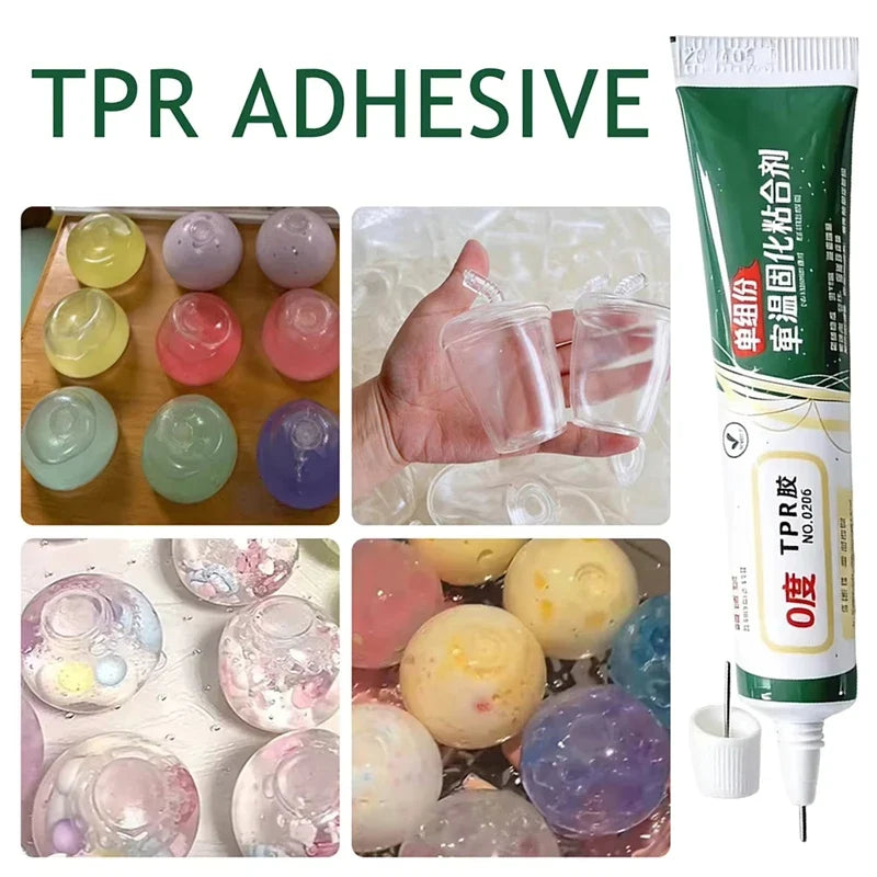 TPR Soft Glue 20ml – Low Odor Clear Adhesive for Squishies DIY