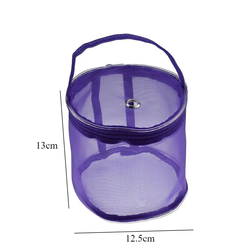 Portable Mesh Yarn Storage Bag for Knitting & Crochet
