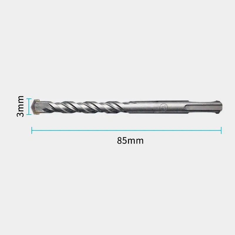 SDS Plus 3mm Concrete Drill Bits Cross Tip 85mm | 2/4/10Pcs