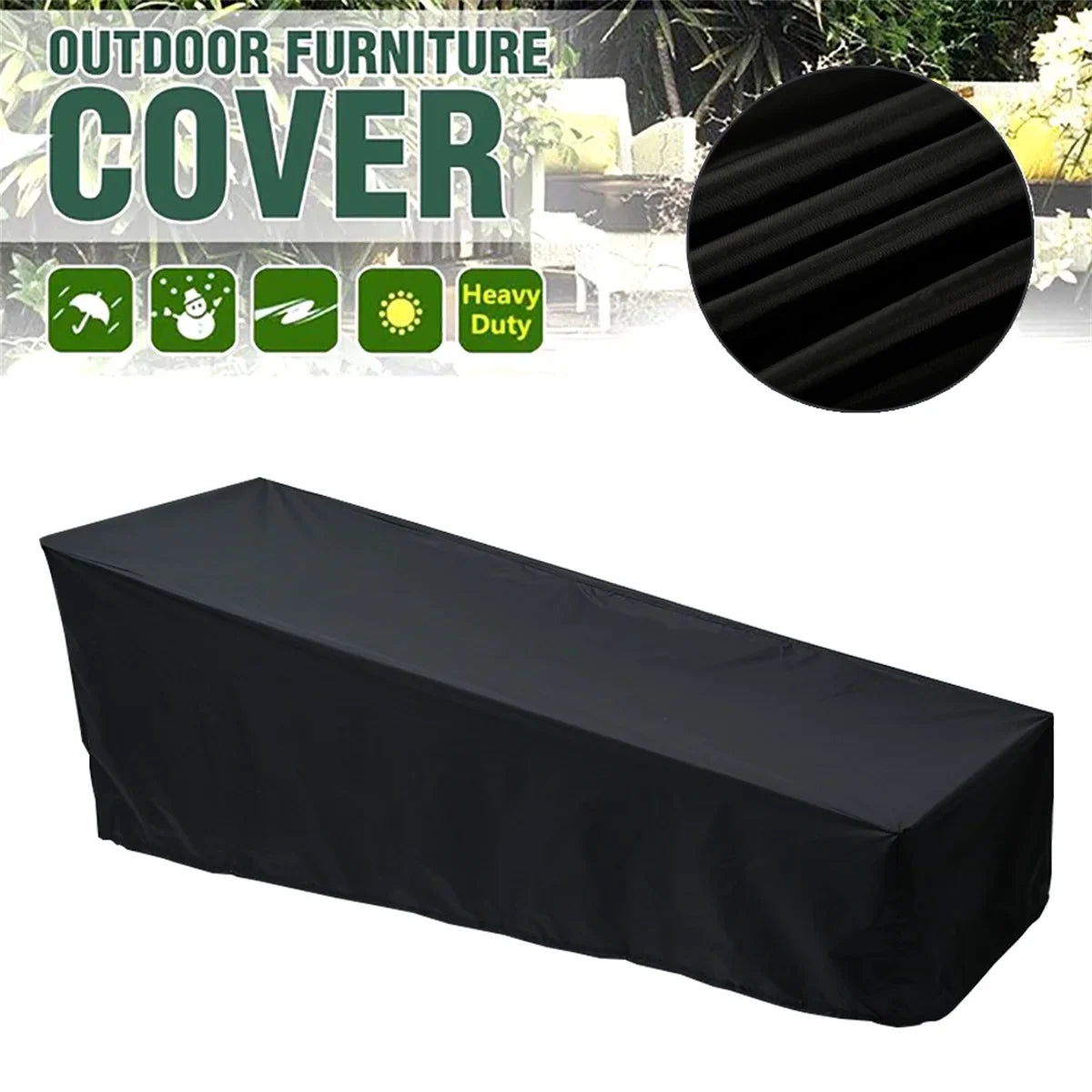 Waterproof Sun Lounger Cover – Outdoor Patio Sunbed Protector