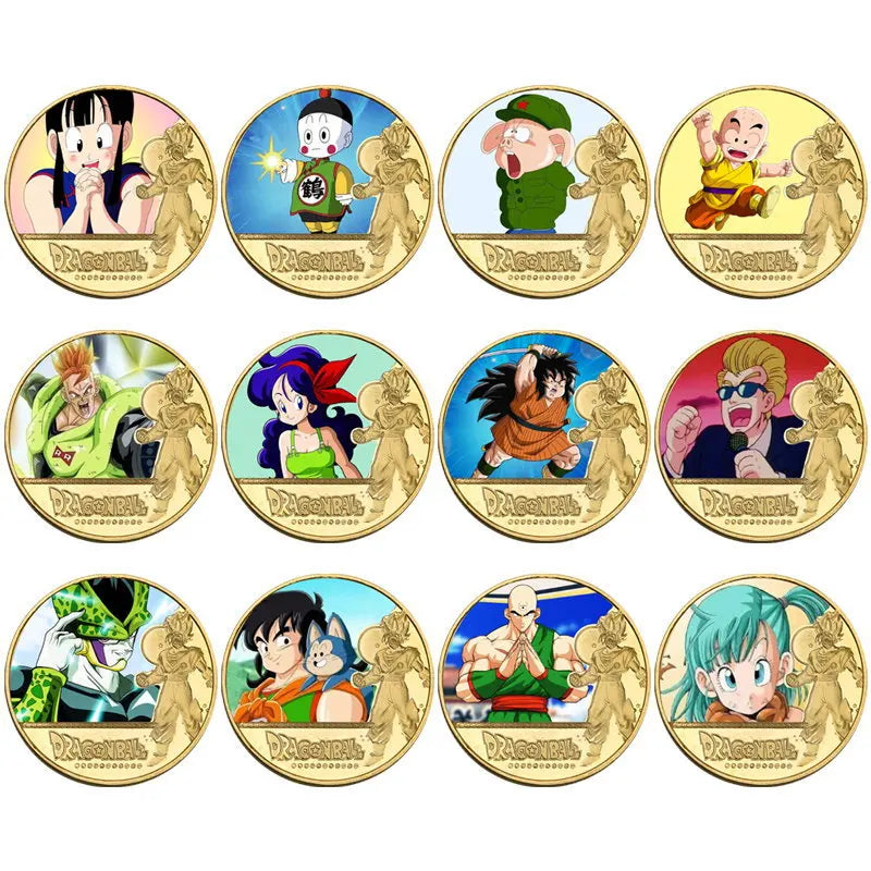 Dragon Ball 31-Piece Metal Commemorative Coins – Goku Vegeta