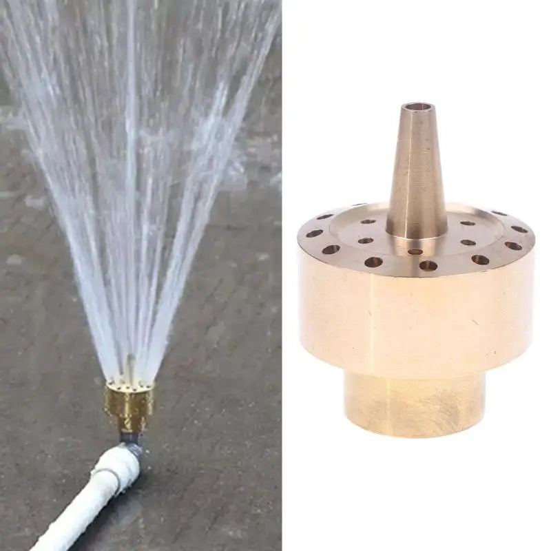 Brass Fountain Nozzle 1/4" 1/2" 3/4" Column Spray Head for Ponds
