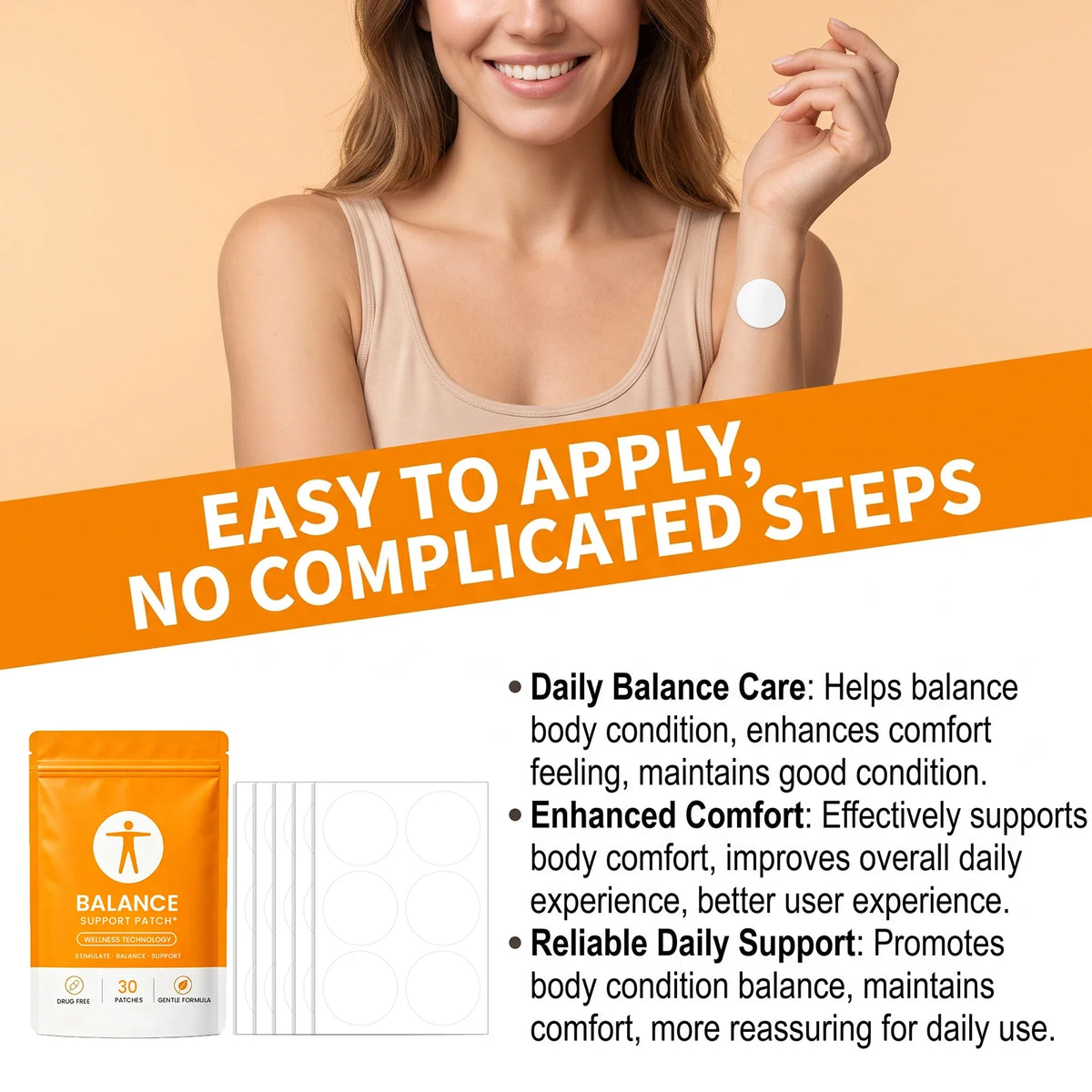 30-Pack Wellness Body Patches – Vitamin E & Ginger | Nixie