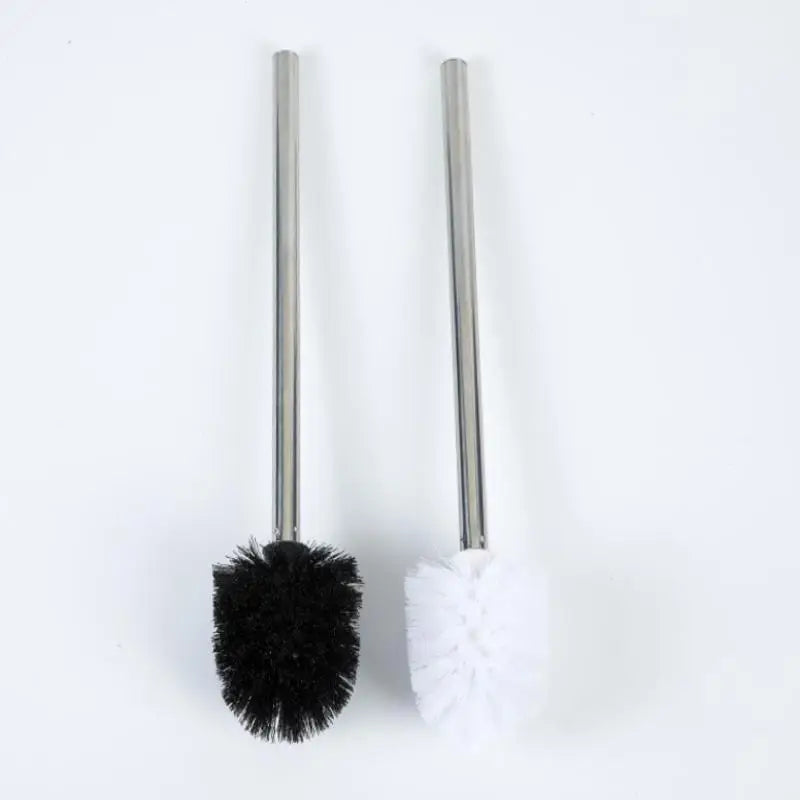Stainless Steel Toilet Brush Set with Holder & Soft Bristles