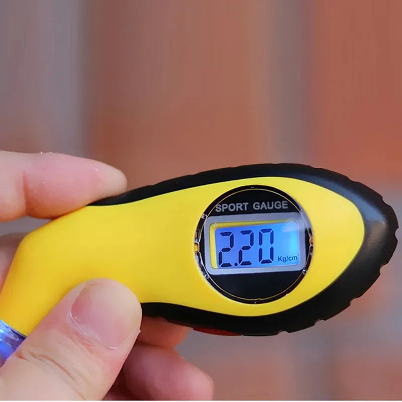 Digital LCD Tire Pressure Gauge – Presta & Schrader PSI Meter