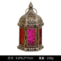 Moroccan Hanging Glass Candle Lantern | Iron Pendant Stand