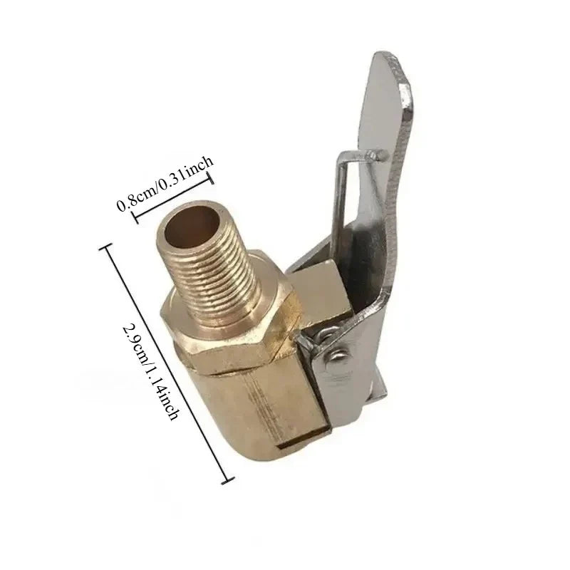 8mm Tire Air Chuck Valve Clip Clamp Inflator Adapter – 1pc