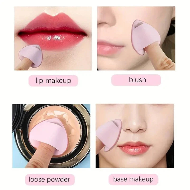 Mini Finger Powder Puff Set – Foundation & Concealer Sponge