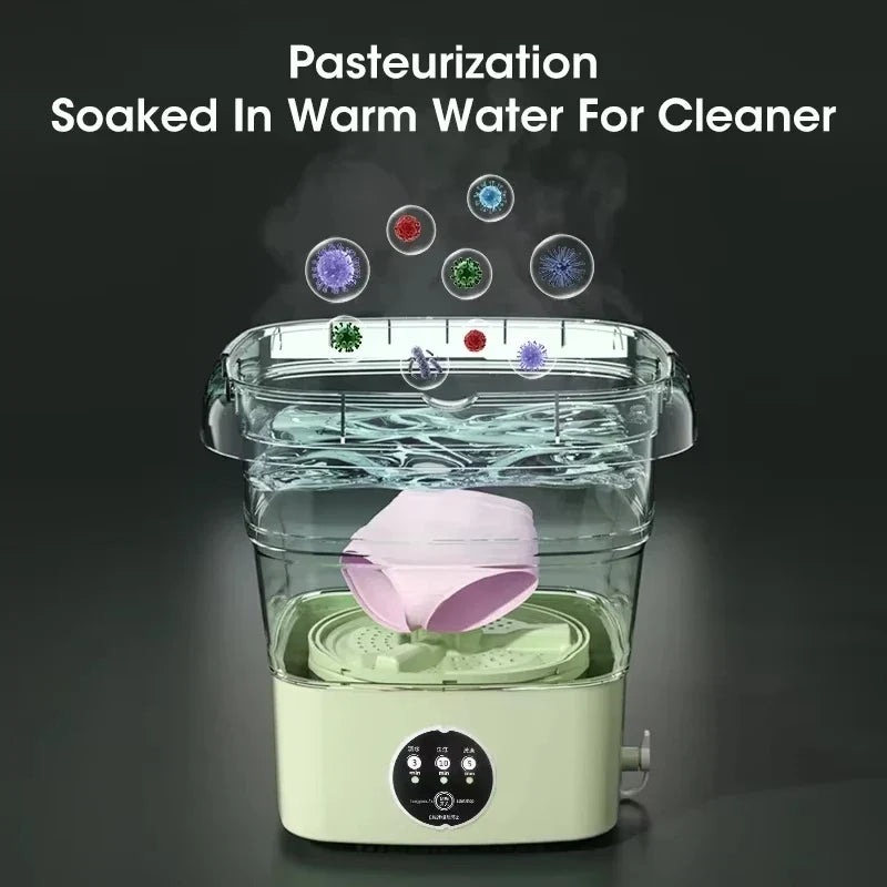 Portable Folding Washing Machine | Compact Travel Washer