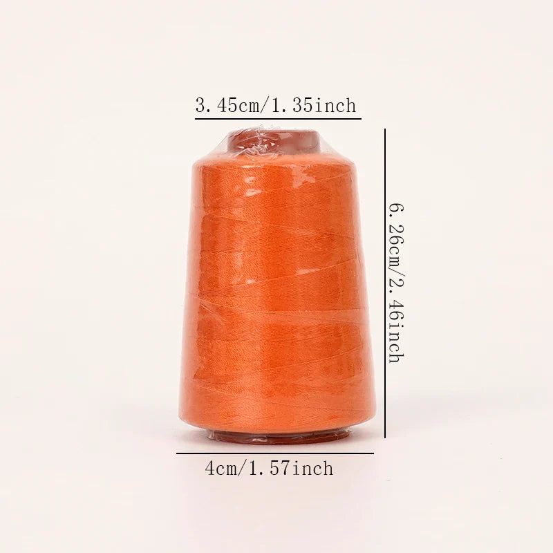 402 Red Polyester Sewing Thread 7-Pack – 800 Yards Small Cone