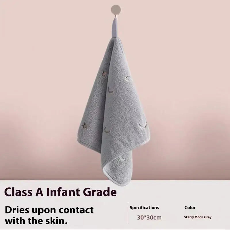 JETTING Embroidered Cotton Hand Towel 30x30cm – Soft & Absorbent
